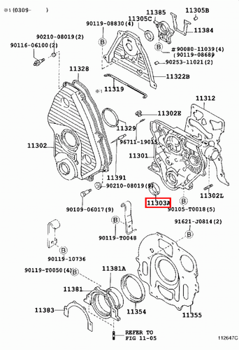 Genuine Hilux LN167 LN166 LN165 LN157 LN155 2L 5L 3L Front Crankshaft Oil Seal - Picture 10 of 20