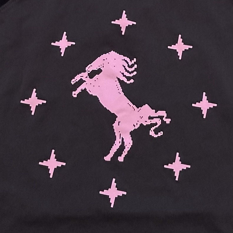 Kill System 8 Bit Horse Two Tone Graphic T Shirt Size Women’s Petite ...