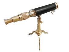 Antique Brass Marine Handheld Spyglass Reflecting Brass Telescope Binoculars CFD