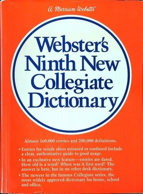 WEBSTER'S NINTH NEW COLLEGE DICTIONARY AA.VV. MERRIAM-WEBSTER 1988 \