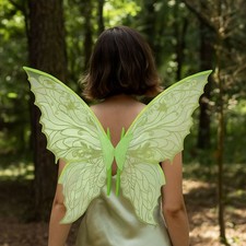 Sparkling Organza Cosplay Wings Colorful Costume Wing Set Cosplay Party