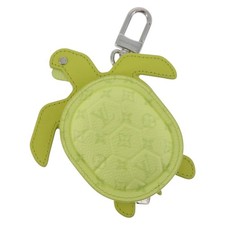 LOUIS VUITTON LV Turtle Bag Charm Leather Yellow M02526 LV Auth 181882SM