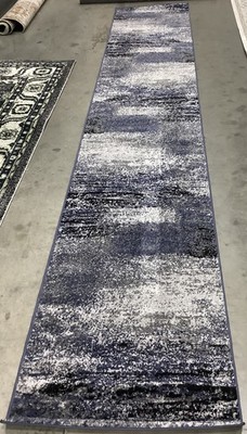 GREY BLUE 2'-6'' x 14'-0'' Broken Thread Rug, Reduced Price 1172683766 ADR112H-214