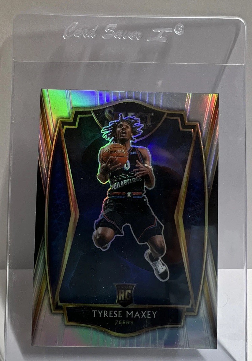 2020-21 Panini Select - Premier Level Tyrese Maxey #174 Silver Prizm (RC)