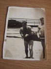 WW2 Military Soldier Swimming Barraclough Z Btn 21st H/T Reg RA Vintage Photo