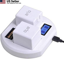 Rapid LCD USB Dual Battery Charging Station Arlo Pro Pro 2 Arlo Go Batteries USA