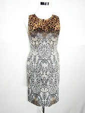 Ann Taylor Animal Print Sleeveless Sheath Dress 4