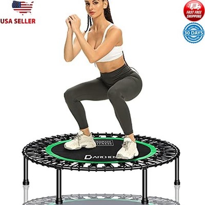 450lbs Mini Trampoline Indoor Rebounder Heavy Duty Quiet Bounce Fitness New 