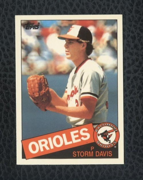 1985 TOPPS TIFFANY #599 STORM DAVIS BALTIMORE ORIOLES