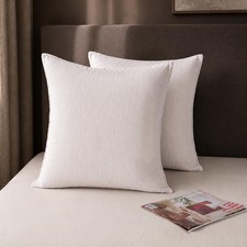 Summer Thick Throw Pillow Covers Corduroy Pillowcase Set of 2, No Inserts Eur...