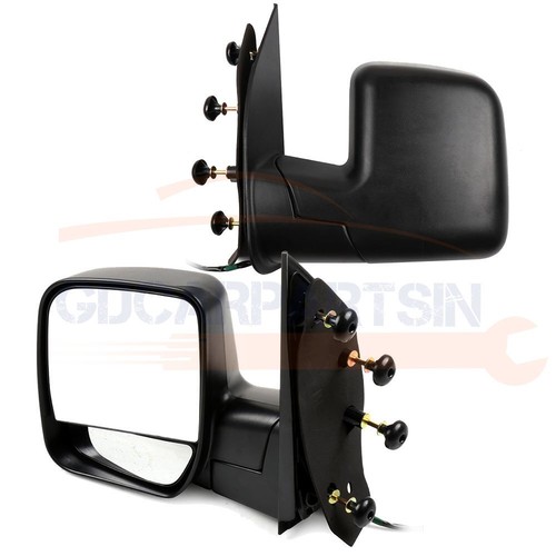 Compatible With 2003-2014 Ford Econoline Set of Mirrors Power Manual Fold - Picture 11 of 11