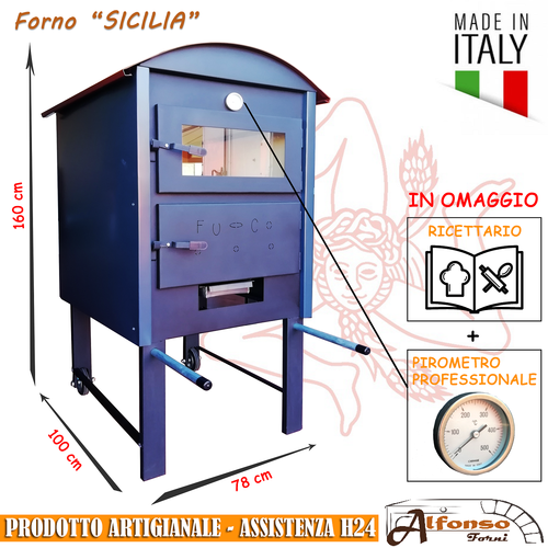 Forno a legna da esterno o da interno ALFONSO FORNI modello \