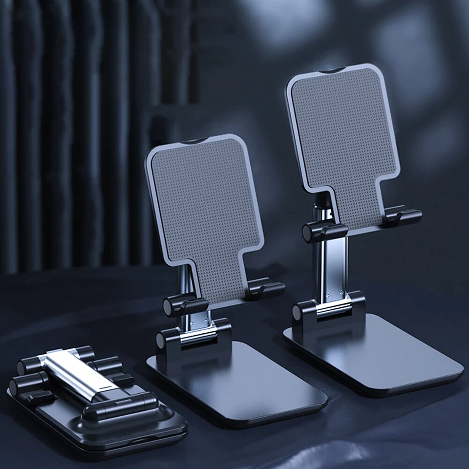 US 1 Adjustable Foldable Universal Phone Stand Desktop Holder Mount Anti-slip - Image 2 of 4