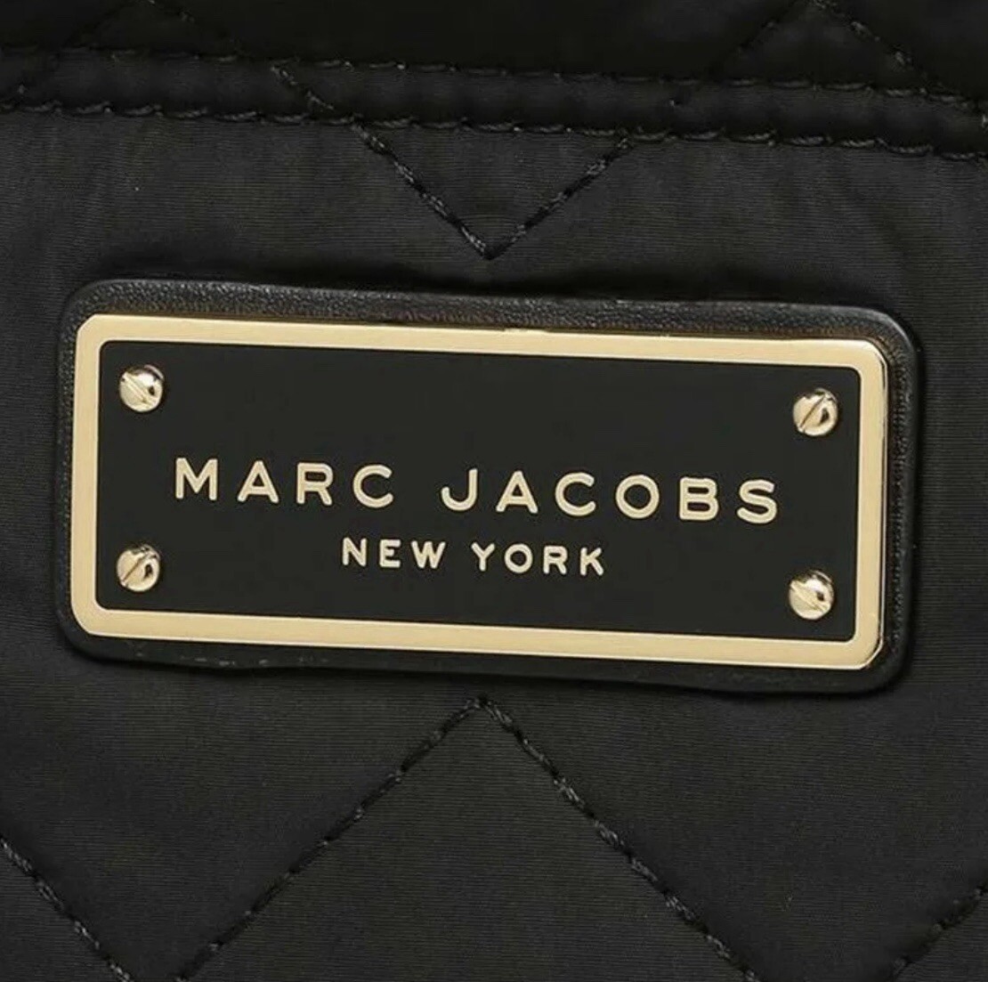 Marc Jacobs Quilted Nylon Mini Tote 2way M0016681-001 Black
