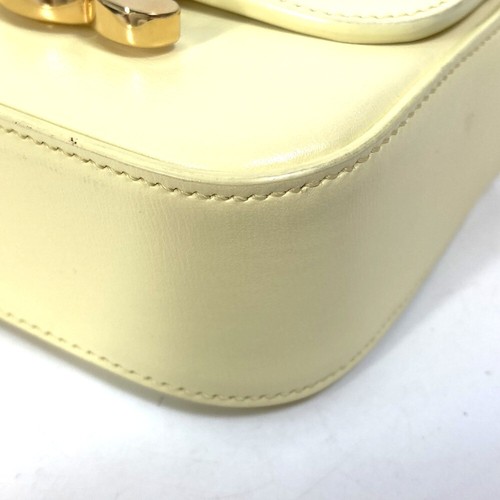CELINE 10I513DPV.11OY Shiny calfskin mini triomphe Micro Pochette Shoulder Bag - Foto 7 di 13
