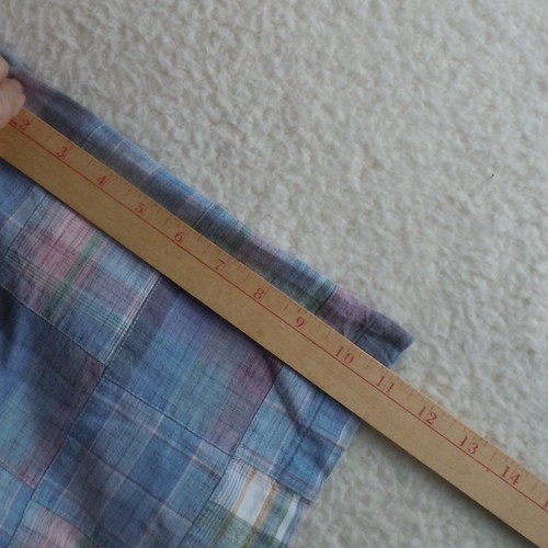 Mark Fore & Strike Mens XL Pastel Madras Plaid True Patchwork Boxy Camp Shirt - Picture 6 of 9