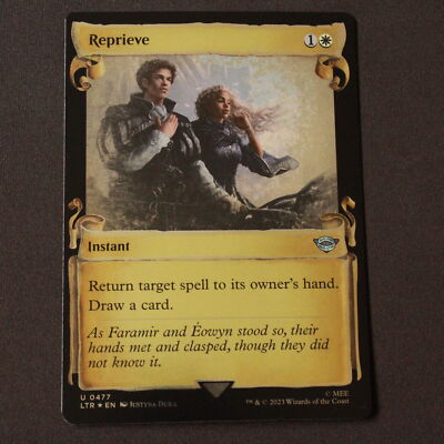 Reprieve Showcase Scrolls FOIL 477 MTG The Lord of the Rings LTR ...