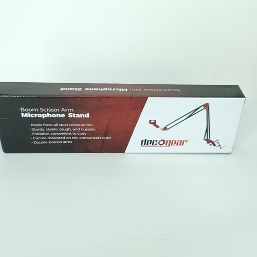 Supporto microfono regolabile Deco Gear sospensione braccio forbice professionale - Foto 2 di 8