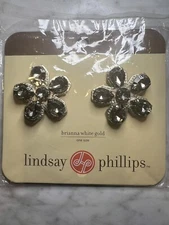 Lindsay Phillips Interchangeable Snaps Shoe Charms Jeweled Flowers