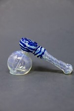 Hookah Water Pipe 7" Blu Fumato Tabacco Martello Bubbler Bong - Spedizione Veloce