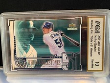 2001 upper deck #21 Ichiro Suzuki  Tribute to 51 Milestone Gem Mint 10