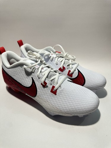Nike Vapor Edge Speed 360 2 Football Cleat White University Red FQ4045-102 Sz 11