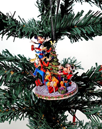 Disney Mickey Mouse Christmas Ornament Goofy Donald Duck Pluto Holiday Decor 2D - Picture 4 of 4