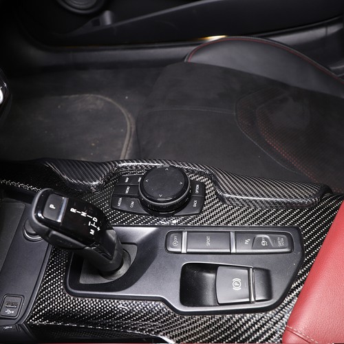 FIts 2020-2023 GR Supra Center Console Side Panel Real Carbon Fiber Trim Cover - Foto 5 di 10