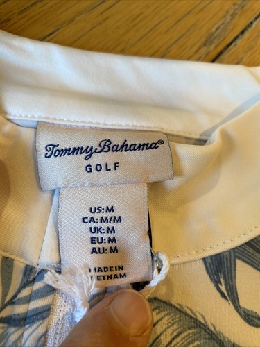 NWT Tommy Bahama sleeveless Golf Tabu Jungle MEDIUM 1/4 zip UPF 50+ - Picture 8 of 13