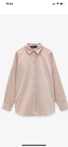 Zara Light Pink Oversized Corduroy 