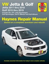 2011-2019 Volkswagen Jetta GTI GLI Golf Sportswagen Haynes Repair Manual 3665