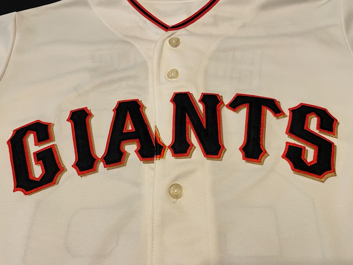 Vintage SF GIANTS #25 BARRY BONDS MAJESTIC ALL SEWN JERSEY NEW Old