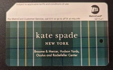 Kate spade, Green version- brand new expired Metrocard, Mint condition