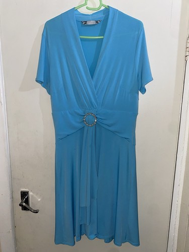 JOANNA HOPE MAXIKLEID GRÖSSE 12 JERSEY PARTY TÜRKIS BLAU FORMELLES KLEID TRÄGERLOS - Bild 9 von 21