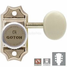 NEW Gotoh SD90-05MA MGT MAGNUM LOCKING Tuners L3 R3 Plastic Buttons 3x3 - NICKEL