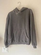 Elwood Unisex CORE HOODIE In WASHED BLACK SZ M~ NICE