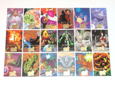 2008 Marvel Masterpieces Series 3 BRING ON THE BAD GUYS BASE 90 CARD SET THANOS