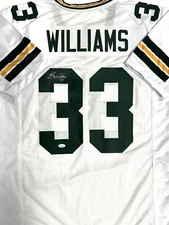 Packers Safety EVAN WILLIAMS Signed Custom Replica WHITE Jersey AUTO - JSA