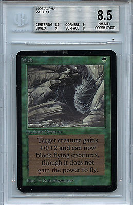 MTG Alpha Web BGS 8.5 NM-MT+ Magic The Gathering WOTC Card
