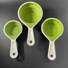 Measuring Cups Retro  CHEF'n Collapsible Flat Fits In Drawer 3 Green