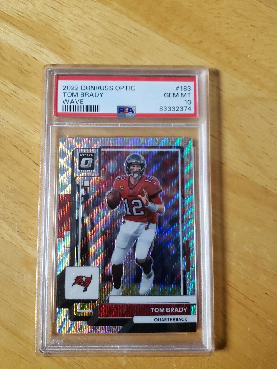 2022 Donruss Optic TOM BRADY PREMIUM BOX SET WAVE BUCCANEERS 130/300 #183 PSA 10