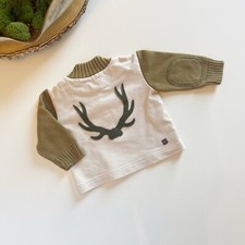 Tea Collection Knit Antler Voss Pullover 6-12m