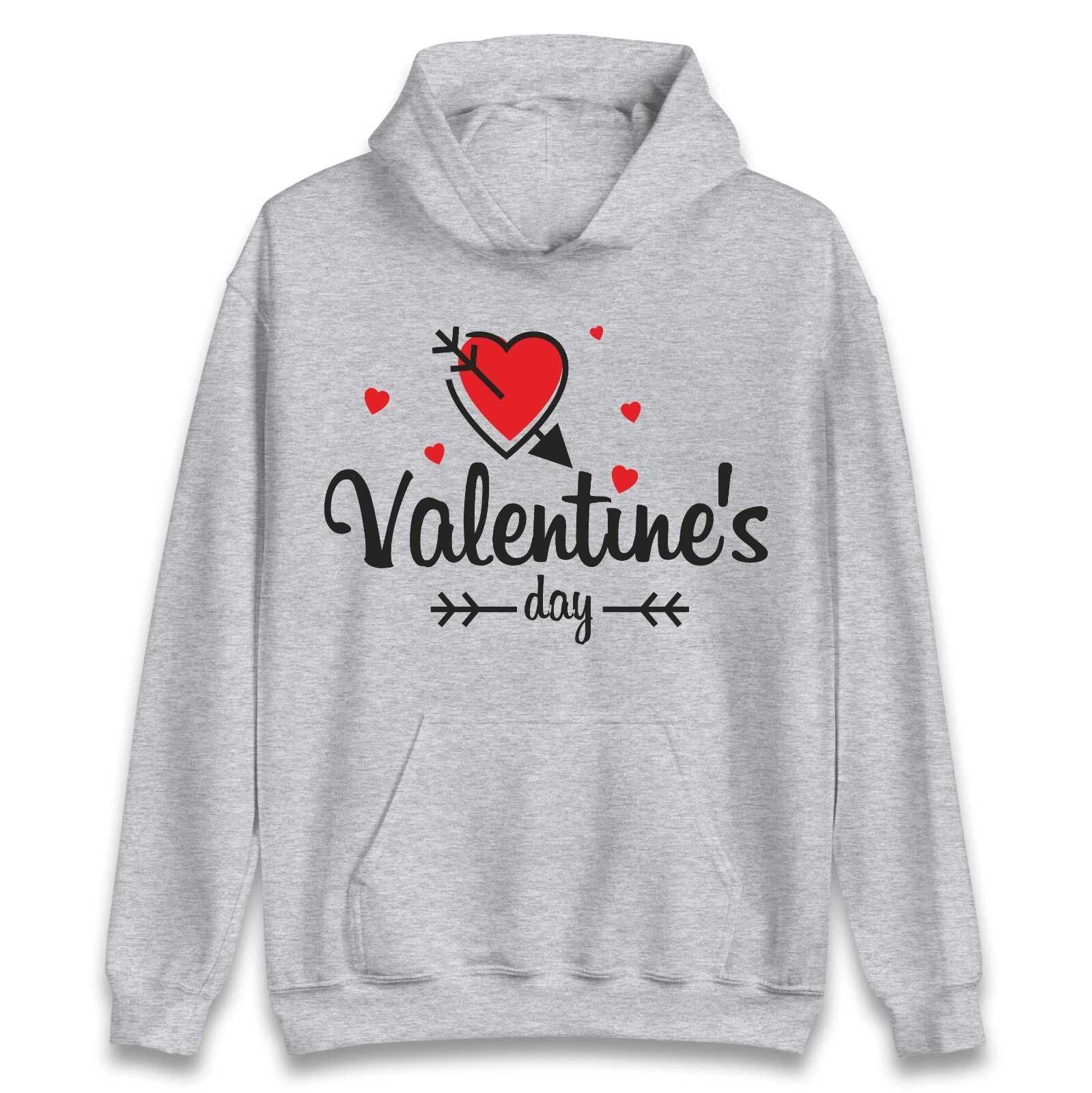 Felpa con cappuccio San Valentino regalo romantico per coppie simpatiche amanti unisex