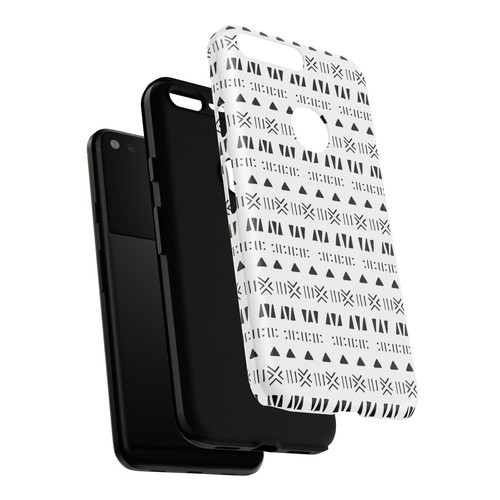 Black and White Southwestern Aztec Pattern Google Pixel Tough Cases - 第 4/131 張圖片
