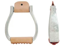 Polished Engraved Aluminum Silver Western Horse Saddle Show Stirrups Gorgeous!