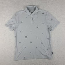 Vineyard Vines Edgartown Polo Shirt Mens Medium Striped Performance Short Sleeve