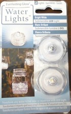 NEW Led Bright White Water Tea Lights w Batteries Wedding Vase Pond