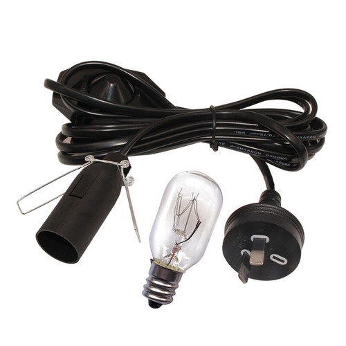 Salt Lamp Power Cord Himalayan 1.8m Dimmer Switch or ON/OFF Button with Bulb - Picture 14 of 16