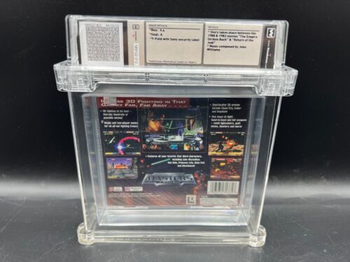 Star Wars: Masters of Teras Kasi PS1 WATA 9.4 A FACTORY SEALED MINT RARE VGA - Picture 2 of 6