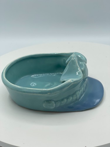 Police Hat USA Ceramic Ashtray or Small Planter Hand Painted 5.5"x4.5" Unused - Picture 4 of 4